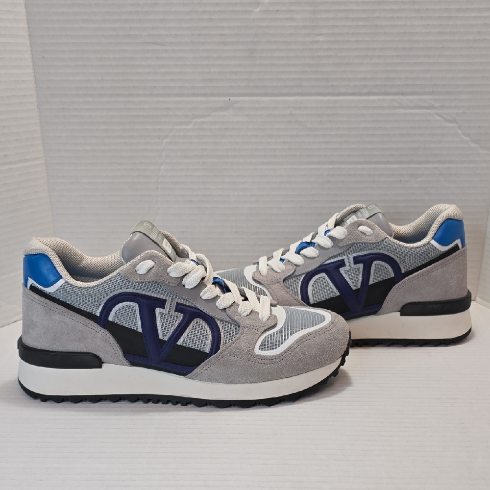 Valentino V Logo Pace Sneaker 'Grey Blue'